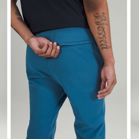 Lululemon Mens Relaxed-Fit French Terry Jogger Size L Light Blue Athleisure - Picture 15 of 15